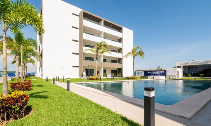 Villa Marina Apartamento | Loft para 4 con albercas cerca de la playa