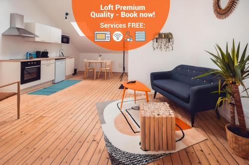 Chateauroux Apartamento | Loft lumineux très spacieux - Parking gratuit