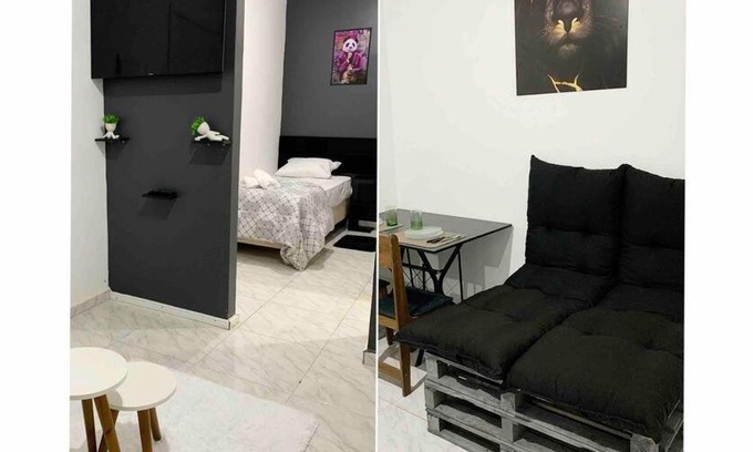 Sao Jose Apartamento | Loft Mobiliado com Cama de Casal e Solteiro