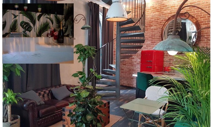 Quartier Vieux Marche-Cathedrale Apartamento | Loft Zen Rouen - Jacuzzi - Centre Historique
