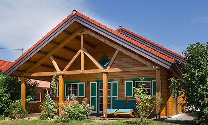 Salem Apartamento | Log cabin Max, 97 sqm, 4 bedrooms, covered terrace, max. 8 persons