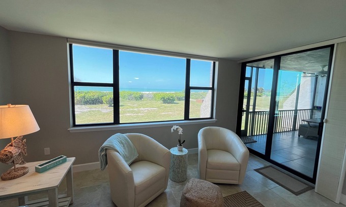 Sanibel Condominio | LOGGERHEAD CAY 501🐬 DIRECT GULF FRONT & 1ST FLOOR 🏝️Queen & Twin Spare🏖️OCEAN VIEW