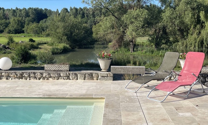 Angouleme Casa | Longère Charentaise Rénovée Avec Piscine, Étang, Grand Parc Boisé