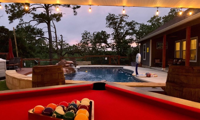 Bastrop Casa | Lost Pines Oasis with Pool, Hot Tub and Outdoor Pool Table and Game Room!