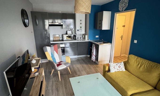 Villers-sur-Mer Apartamento | Bonito apartamento de 2 habitaciones con balcón y aparcamiento en Villers-sur-Mer
