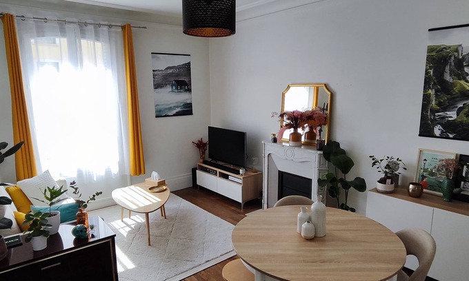 Montrouge Apartamento | Lovely 3-room family apartment at the gateway to Paris - 2 min from metro 4!