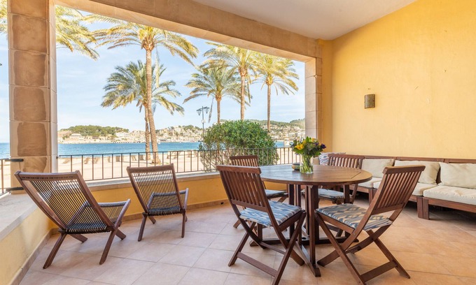 Puerto de Soller Apartamento | Precioso apartamento en la playa con hermosas terrazas, aire acondicionado y Wi-Fi