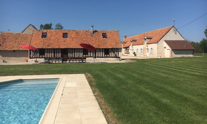 Courmemin Casa | Residencia con encanto 24 personas con piscina en propietario solognote