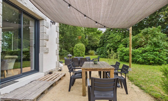 Fouesnant Chalet De Esquí | Lovely house for 6 – Large garden and barbecue