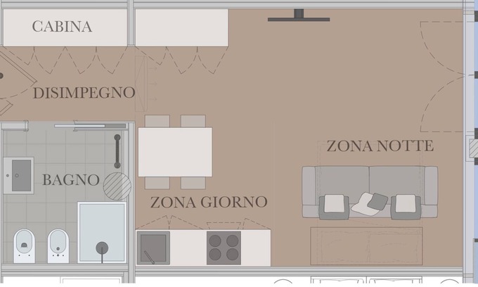 Almenno San Salvatore Apartamento | Estudio apartamento n ° 8