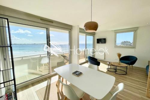 Larmor-Plage Apartamento | Lovely T1 d architecte de standing Vue mer 360