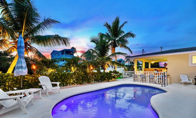 Little Torch Key Casa | Lower Keys PARADISE 200 Ft of Dockage, Heated Pool, Quick Atlantic Access