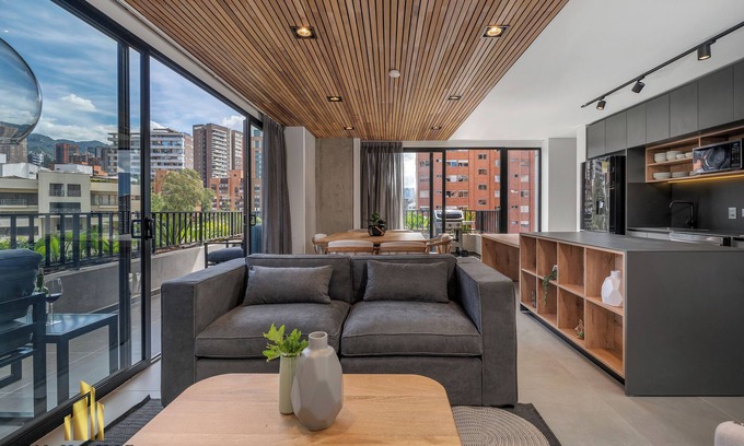Alejandria Apartamento | Luxe apt in Poblado/AC/BBQ - Morph 1002