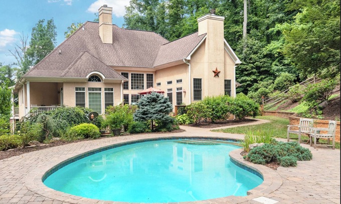 Fletcher Casa | Oak Hill Retreat de Asheville duerme 19-24 + piscina