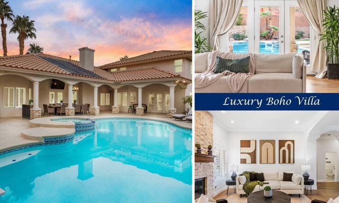 Paradise Apartamento | Luxe Las Vegas Villa: Pickleball & Heated Pool Fun