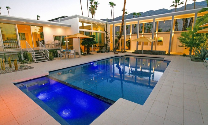 Indian Canyon Casa | LUJO ARQUITECTURA MODERNISTA DE LA GEMA EN TRANQUILO SUR PALM SPRINGS