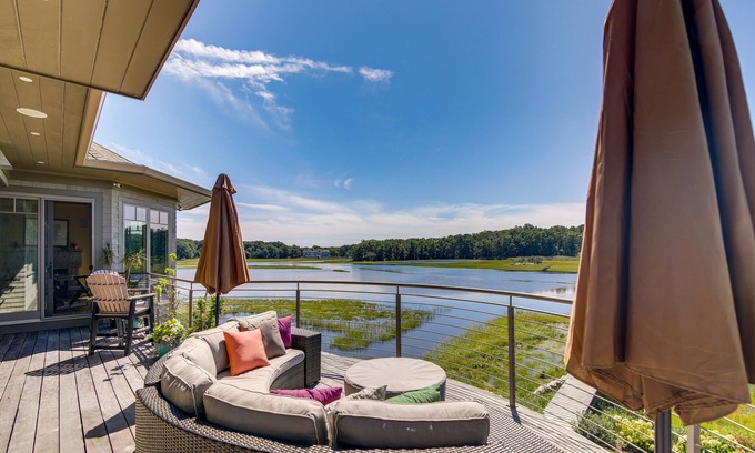 Minot Villa | Luxe Scituate Vacation Rental w/ Private Hot Tub!