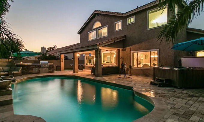 Paradise Park Vista Casa | Luxe Scottsdale Home w/Pool, Spa, & Tesla Charger