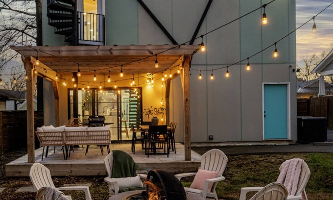 Durham Casa | Luxe Stay Near Duke &DT - Rooftop/Firepit/Games