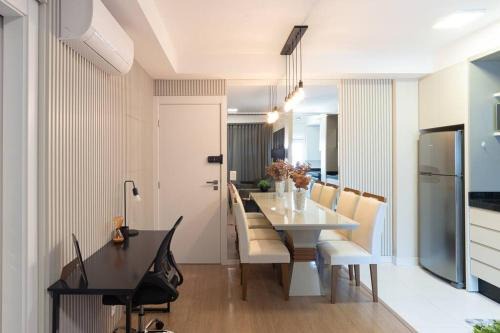 Gleba Fazenda Palhano Apartamento | Luxo na Gleba com ar na sala e quarto, lava e seca e academia