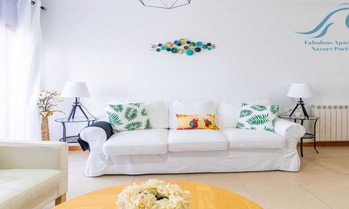 Nazare Apartamento | Apartamento de lujo con vistas al mar, vacaciones en la playa en Nazaré, Portugal