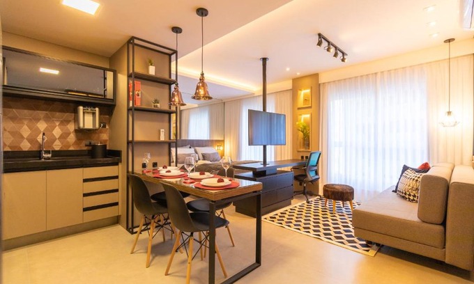Matriz Apartamento | Luxuoso Apto Em Frente Ao Shopping Curitiba - Piscina, Academia e Sauna