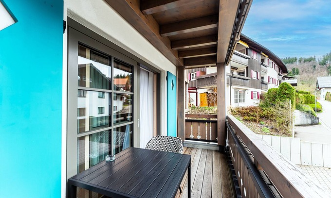 Oberstaufen Apartamento | Luxuriöse Ferienwohnung mit Hotelanbindung im Zentrum von Oberstaufen