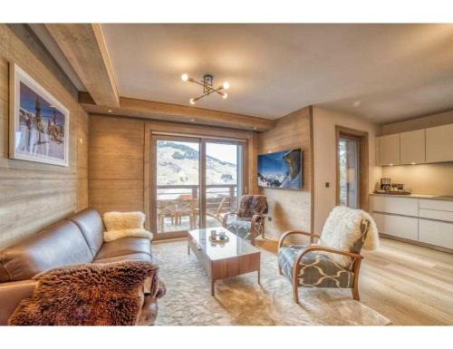 Megeve Apartamento | Luxurious 4-room with pool, gym, spa and parking
