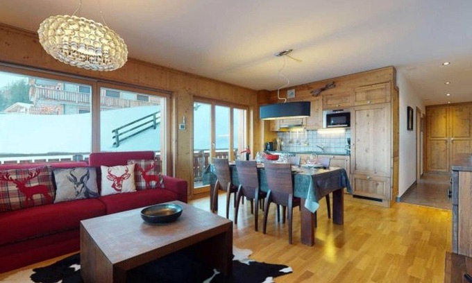 Nendaz Apartamento | Apartamento en Veysonnaz Ski-In/Ski-Out