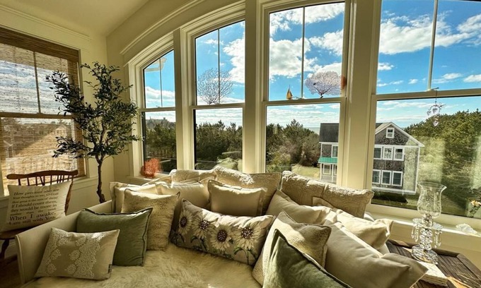 Cape May Point Casa | Luxurious Home Across from Beach with Water Views