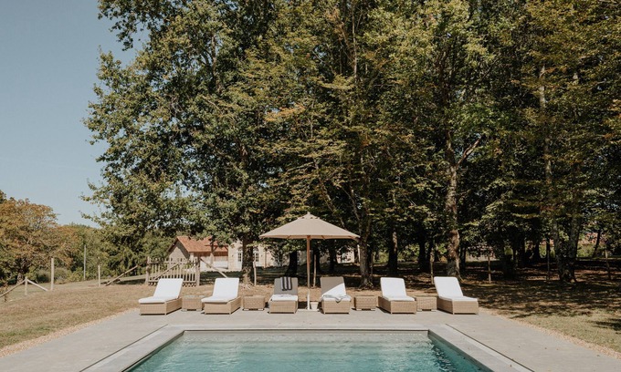 Mareuil en Perigord Casa | Luxurious house in Dordogne - 9 people - private heated swimming pool