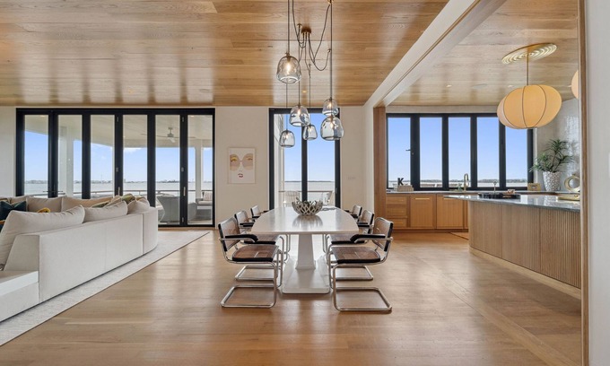 Atlantic Beach Casa | Luxurious New Beach House with Private Dock in Atlantic Beach, NC