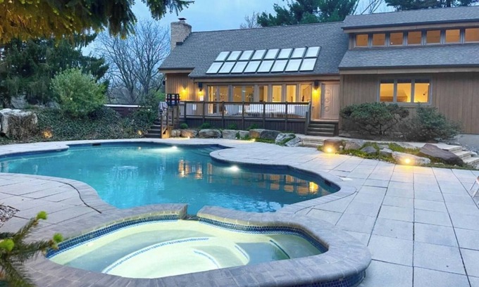 Mcafee Casa | Casa de lujo a solo 1 hora de la ciudad de Nueva York jacuzzi piscina tenis en el golf en la pista de esquí