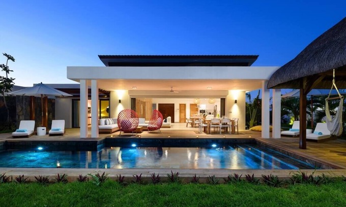 Grand-Baie Villa | Villa de 5 * con servicios - Laguna y Golf cerca