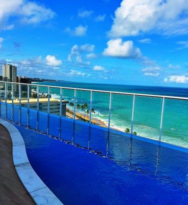 Maceio Apartamento | Luxury único excelente vista mar