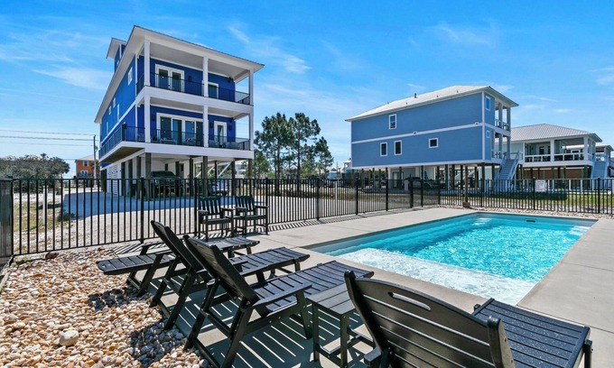 Gulf Shores Casa | Luxury 10 BR Beach House - Beach & Lagoon Views w\ Private Heated Pool