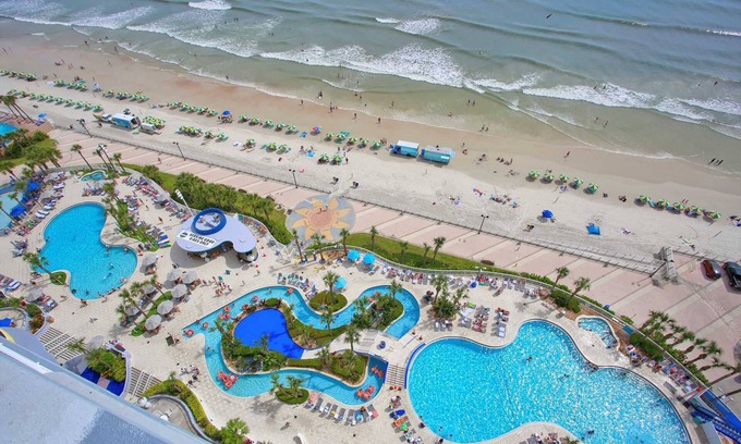 Brush - Stewarts Condominio | Luxury 16th Floor 1 BR Condo Direct Oceanfront Wyndham Ocean Walk Resort Daytona Beach | 1610