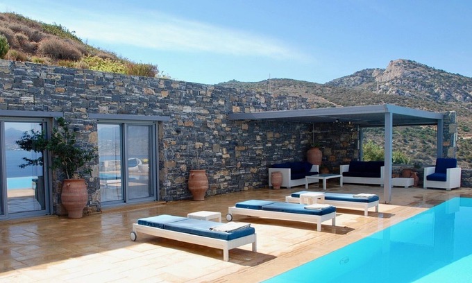 Istron Apartamento | Apartamento privado de lujo para 2 personas, piscina infinita, vistas espectaculares