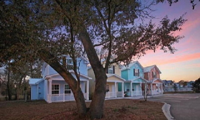 Myrtle Beach Cabaña | Casa de campo de lujo de 3 dormitorios con piscina y WiFi, acceso al mar