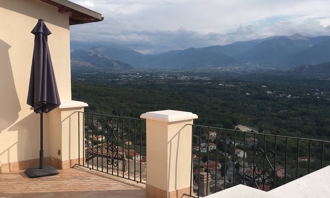 Roccacasale Casa | Large Medieval house in National Park, super view.