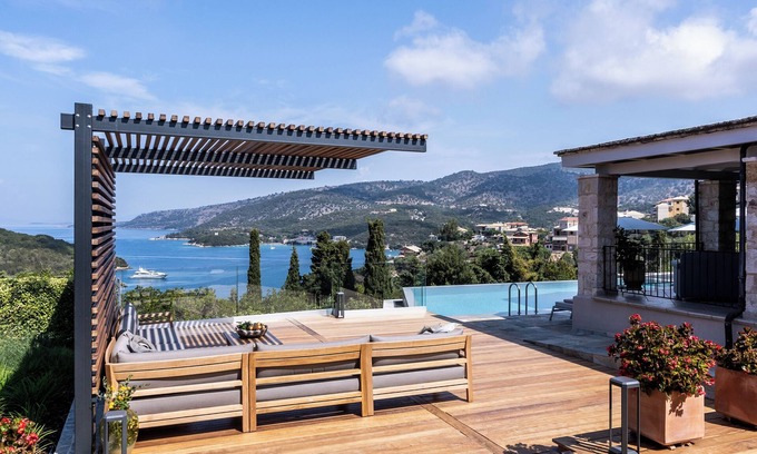 Sivota Casa | Luxury 4BR Villa Xris infinity pool, hot tub, Ionian view & private beach access