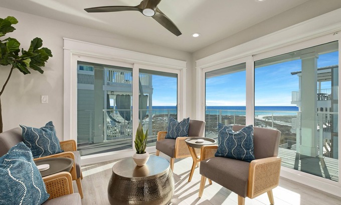 Grayton Beach Casa | Luxury ADA Home Gulf Views Private Plunge Pool