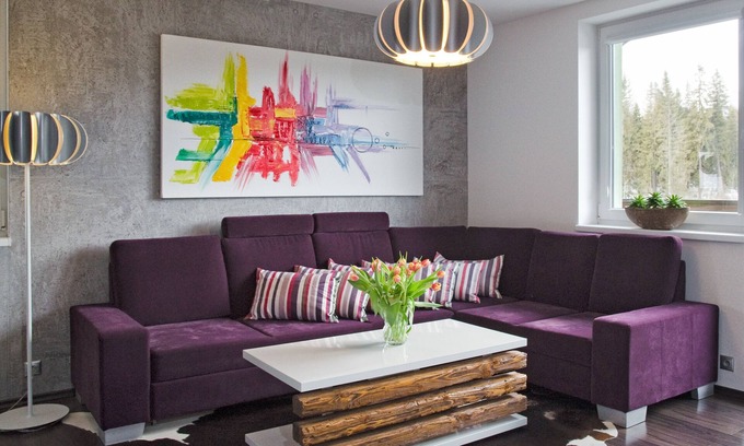 Tatranska Strba Condominio | Apartamento de lujo con vista a la montaña.
