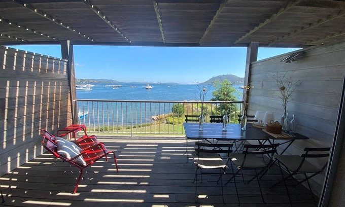 Porto-Vecchio Apartamento | Apartamento de lujo, vista del golfo de Porto-Vecchio, capacidad para 5