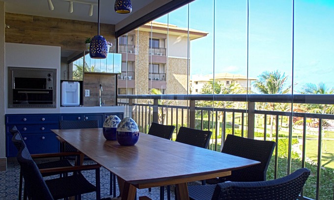 Porto das Dunas Apartamento | Apt. De lujo en Cond. Mandara Kauai, Foot in the Sand, Prox Beach Park, 04 Suites