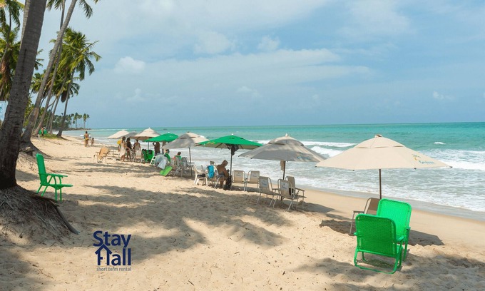 Praia dos Carneiros Condominio | Paraíso junto al Mar: Apt Design 5 personas, Terraza Gourmet-Carneiros Beach Resort con Piscina y Gimnasio-SH057