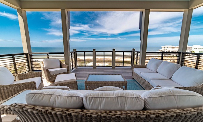 Cape San Blas Casa | Luxury beach-front home, gourmet kitchen, private pool, gated community, gear