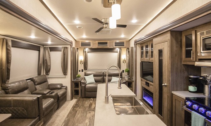 Nipomo Casa | Luxury 42 ft. Home on Wheels with Bunk Room & Loft