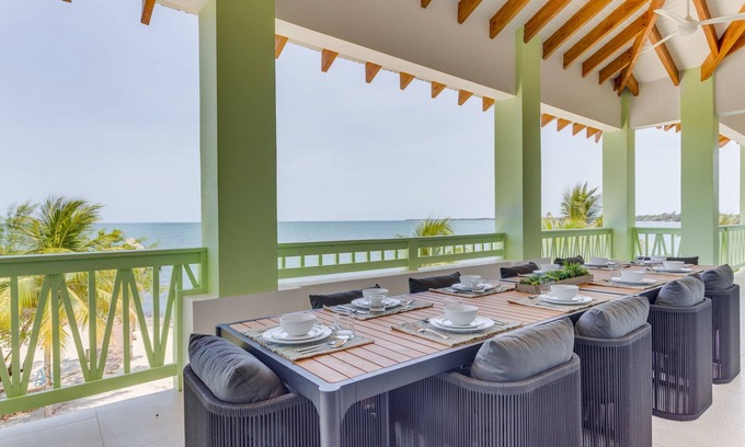 Cocoplum Villa | Luxury Beachfront Penthouse-13 Guests-Dock-Pool