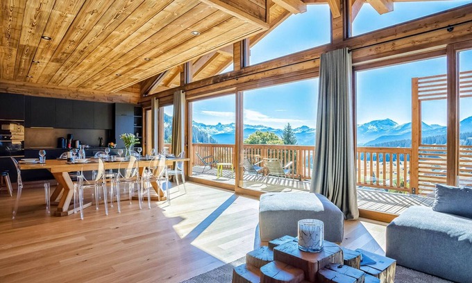 Les Saisies Chalet De Esquí | Chalet de lujo con jacuzzi, 7 hab., cerca de pistas, para 15 pers.